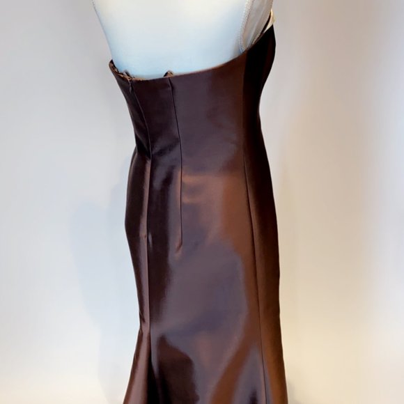 Chocolate and Ivory Dress - Picture 3 of 3